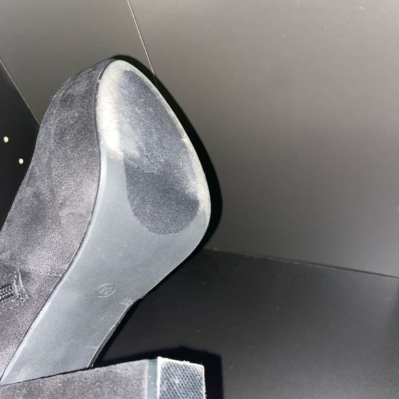 Faux Suede Over the Knee Boots - Picture 6 of 6